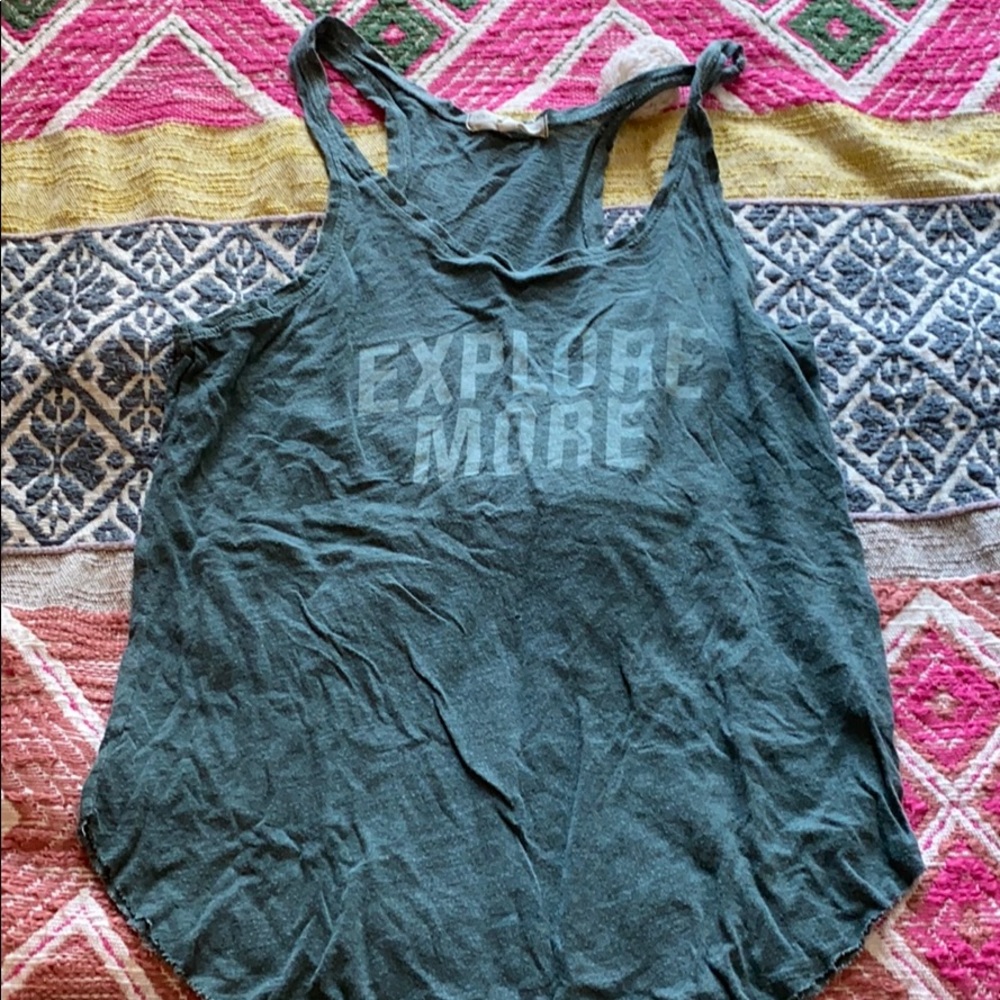 TEAL GRAPHIC TANK